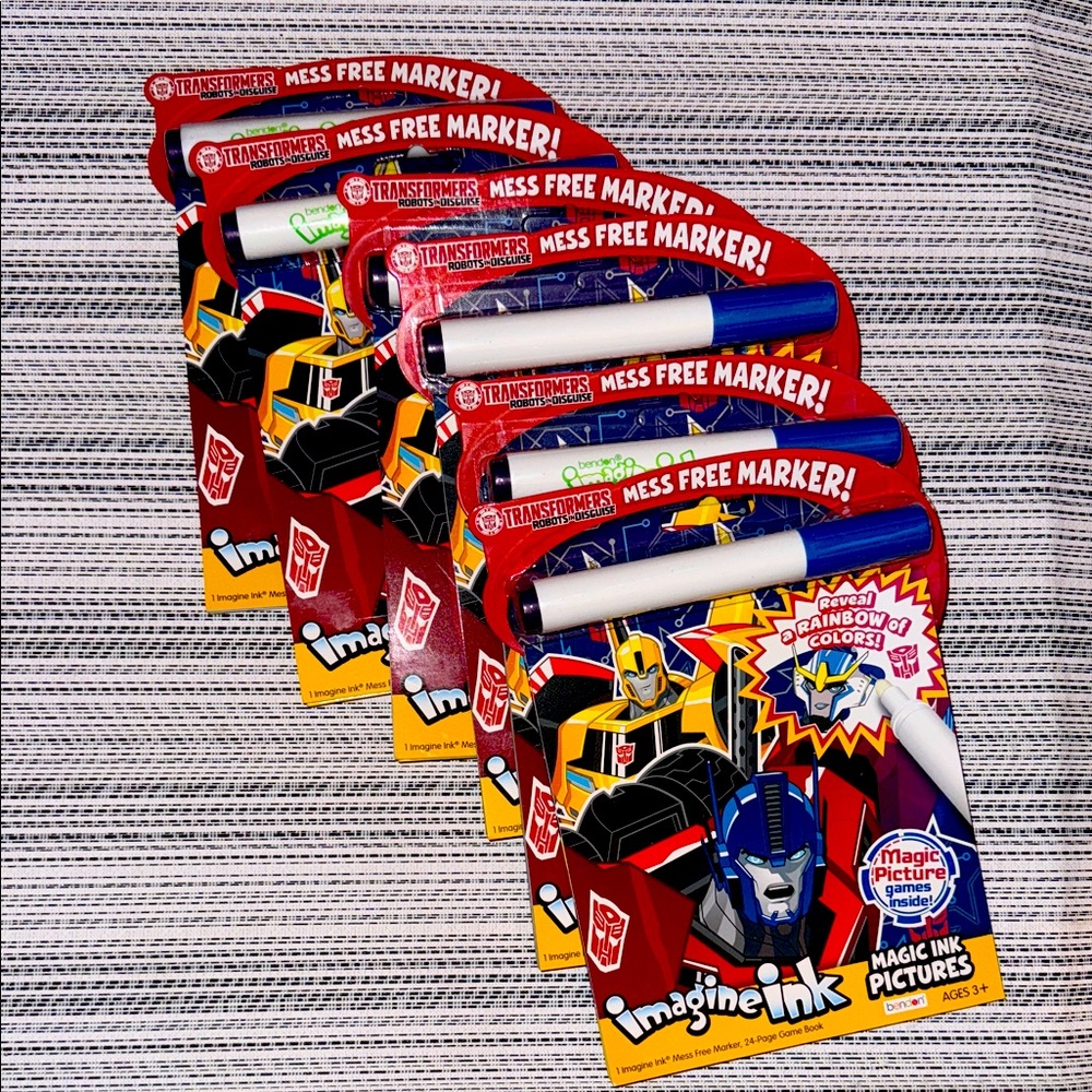 Transformers Imagine Ink Magic Ink Activity Books (6)